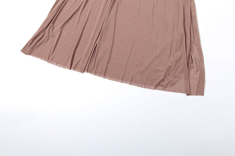 Backless Maxi Dress for Women Chic Slim Fit Party Dress with Scarf Collar