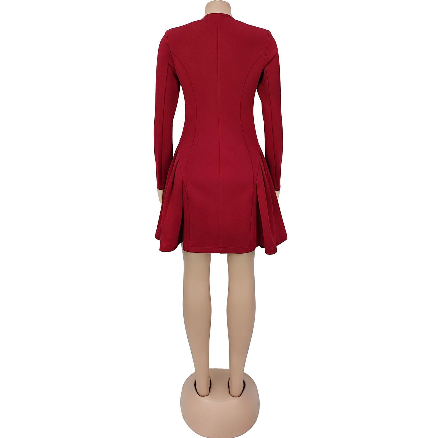 Deep VNeck Mini Dress with Ruffled Sleeves Perfect for Spring and Fall Events