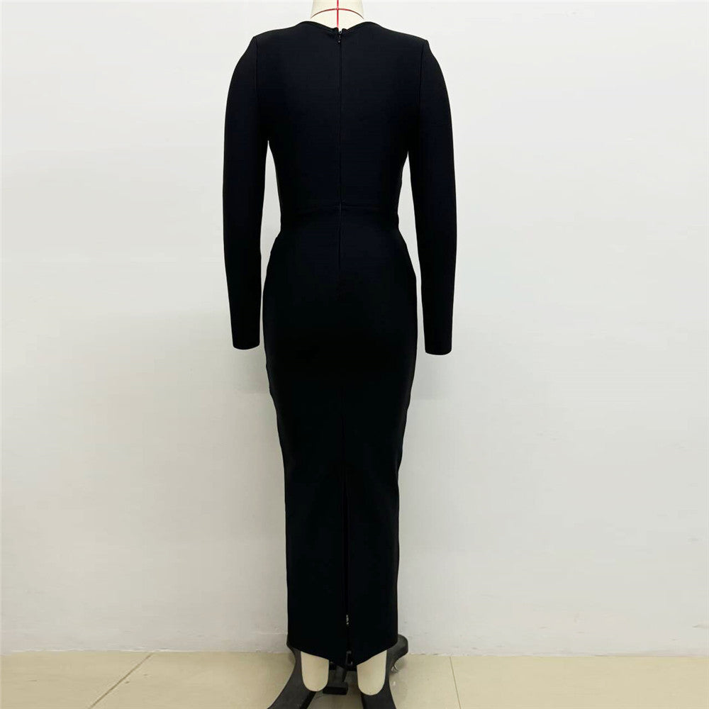 Evening Gown Maxi Dress for Women Formal Party Outfit Chic Slim Fit Design