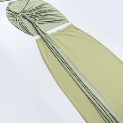 Sultry One Shoulder Maxi Dress for Evening Glamour Party Perfection