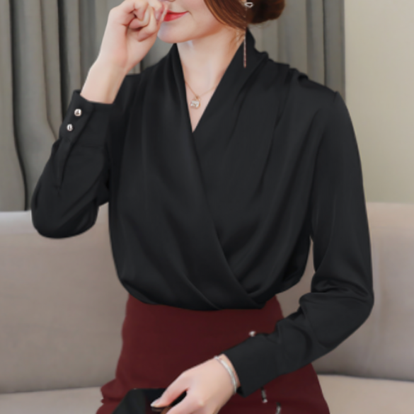 Klasina - Elegante Draped Blouse