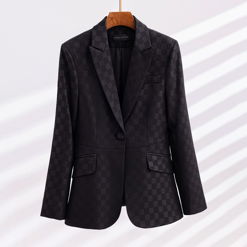 Kalli - Elegante Geruite Blazer