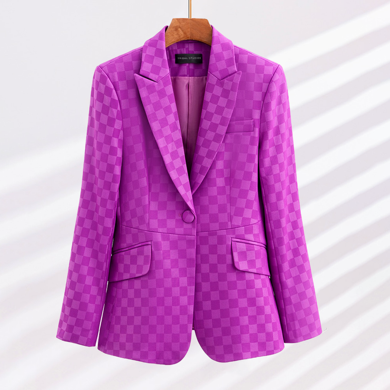 Kalli - Elegante Geruite Blazer