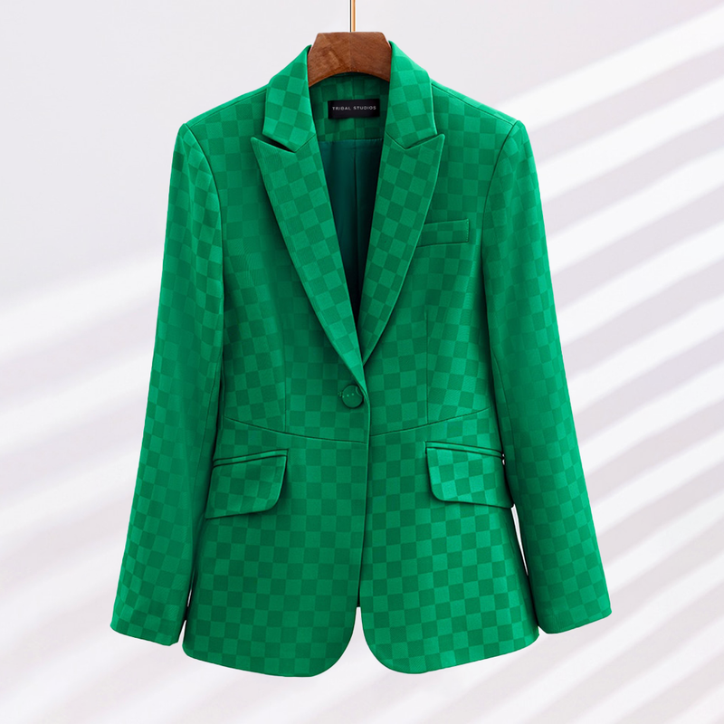 Kalli - Elegante Geruite Blazer