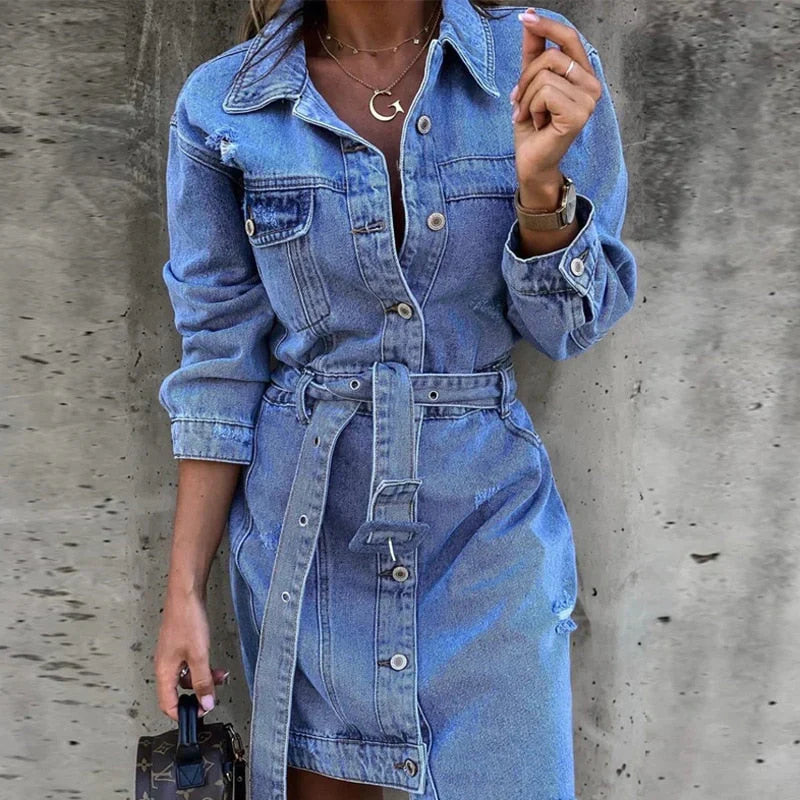 Liesl - Denim Jurk