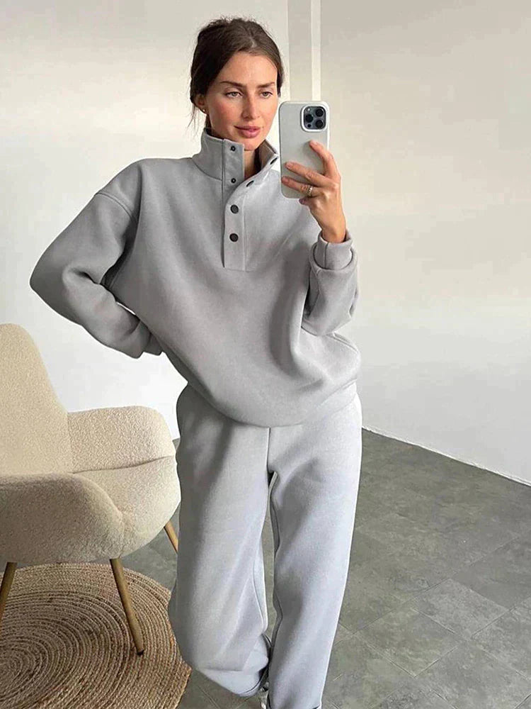 Stefanie - Fleece Sweatshirt Set