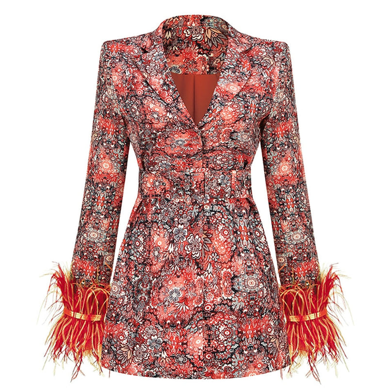 Carolyn - Bloemen Blazer Jurk