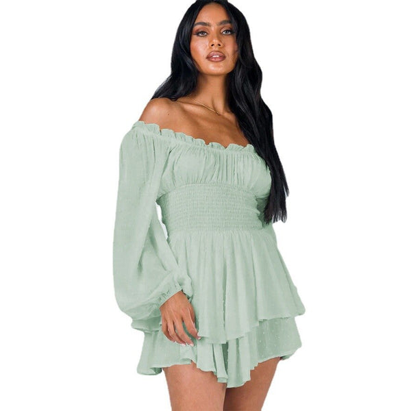 Ireen - Off-Shoulder Ruches