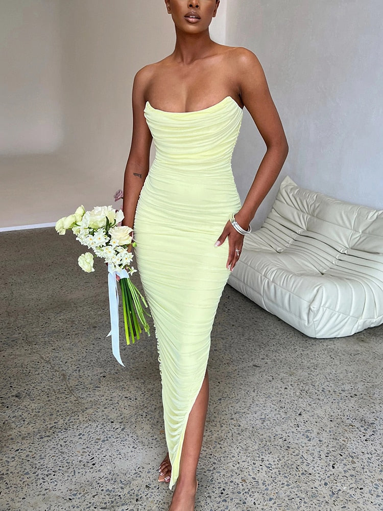 Cateline - Strapless Maxi Jurk