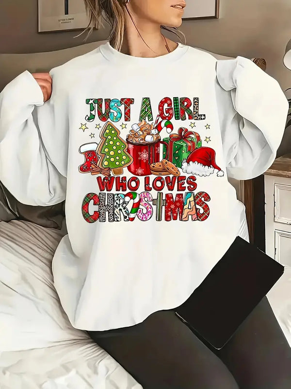 Trudi - Kerstmis Grafisch Sweatshirt