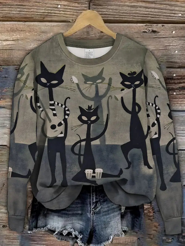 Godelina - Artistiek Kat Sweatshirt