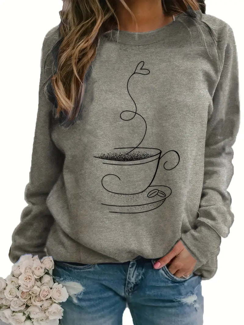 Otteke - Koffie Grafisch Sweatshirt