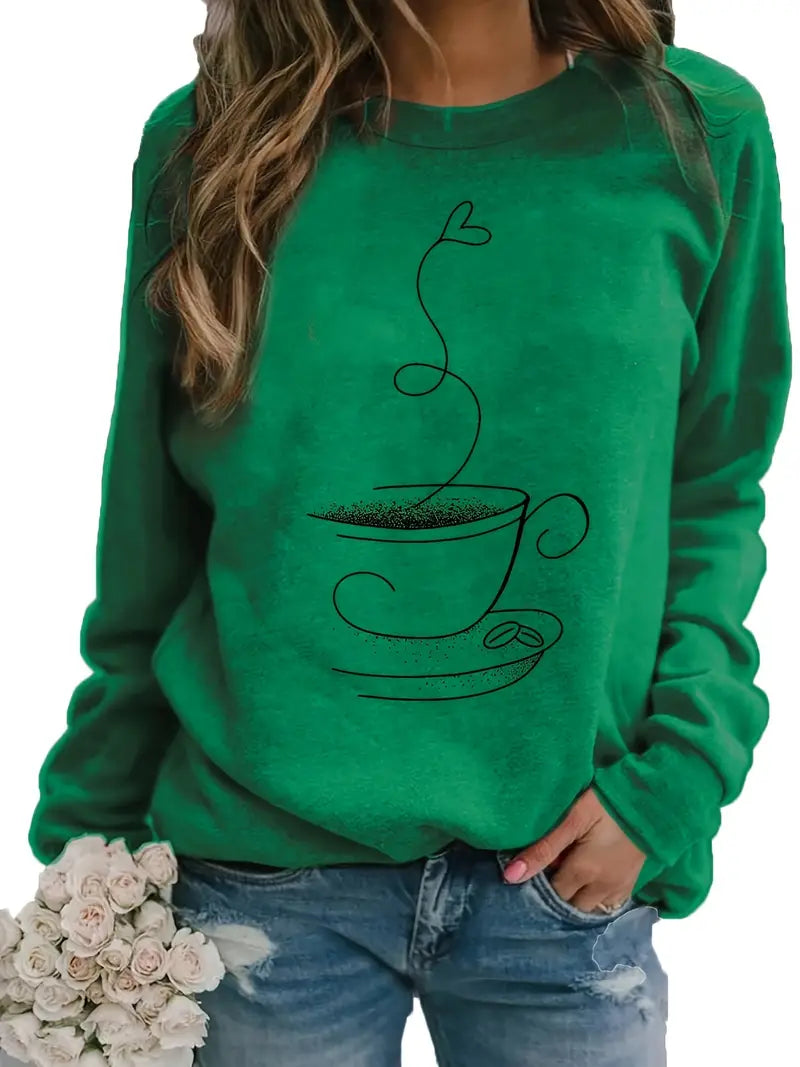 Otteke - Koffie Grafisch Sweatshirt