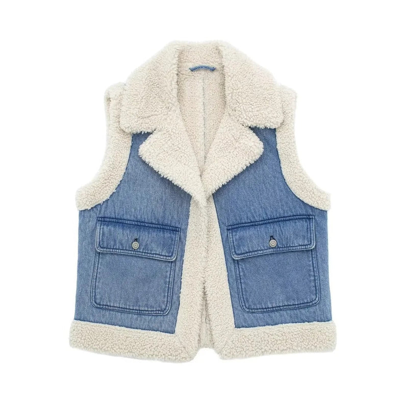 Tiara - Denim Blazer Vest