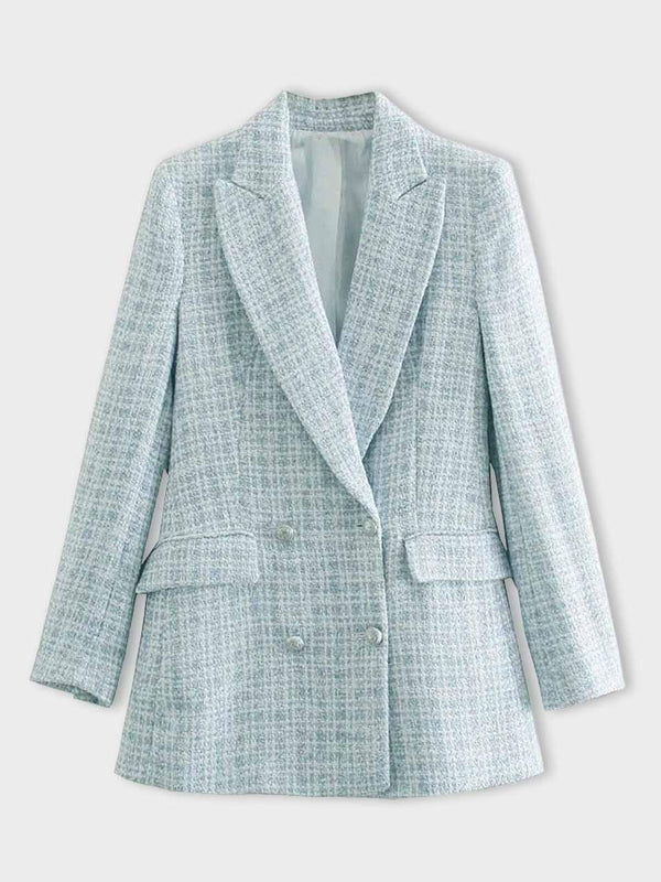 Nathalia - Mid-lange Tweed Blazer