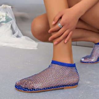 Monica - Mesh Strass Sandaal