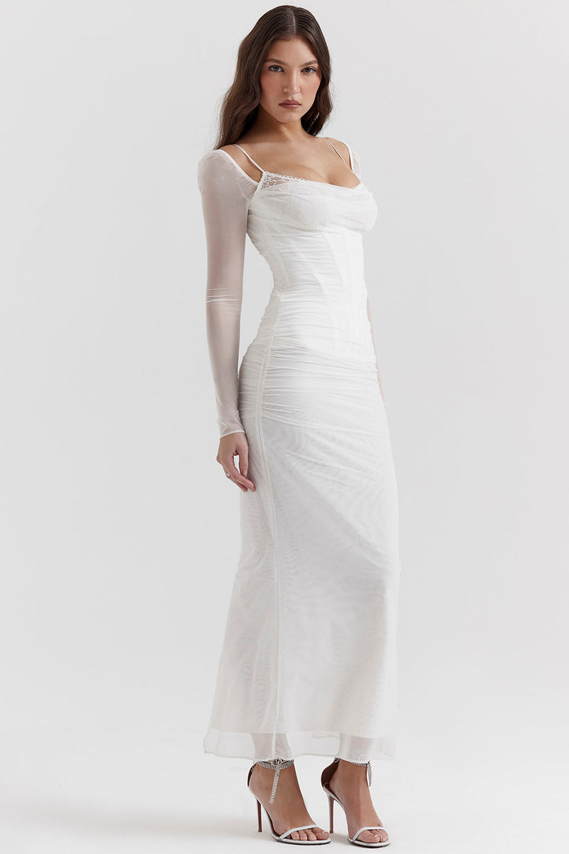 Lunae - Maxi Jurk Mesh