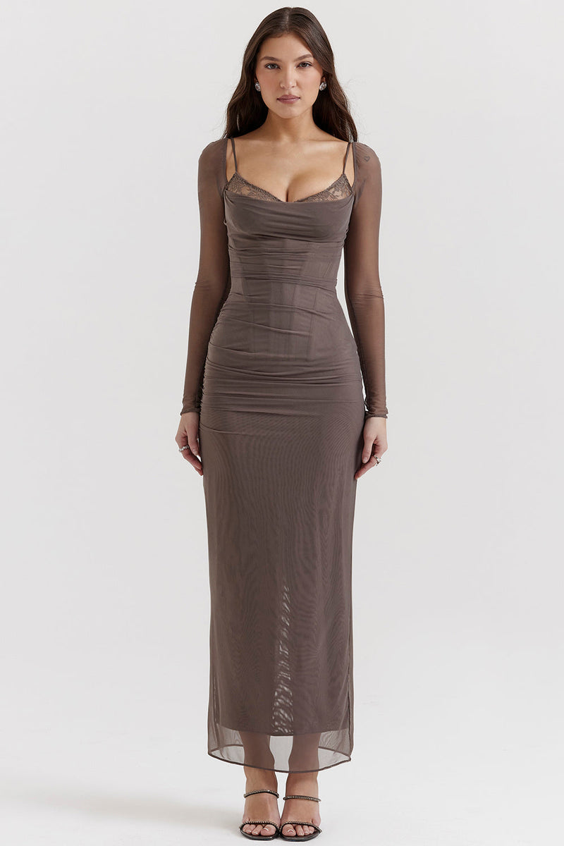 Lunae - Maxi Jurk Mesh