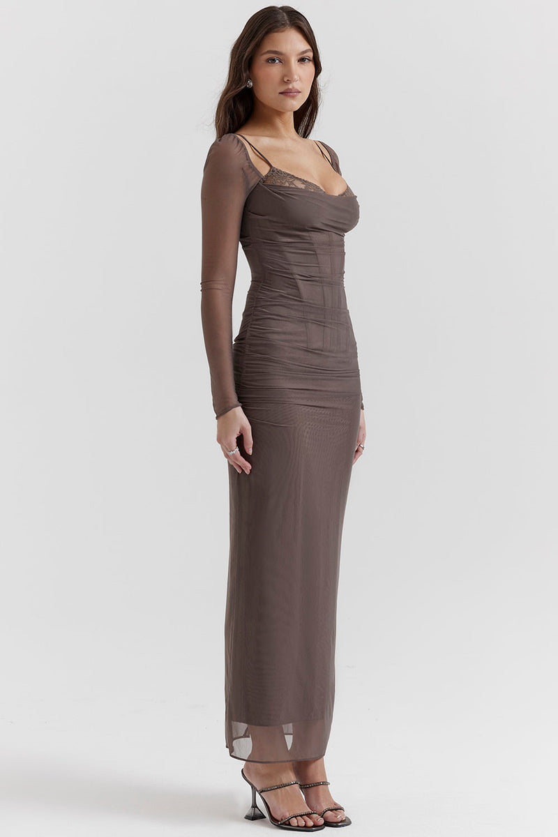 Lunae - Maxi Jurk Mesh