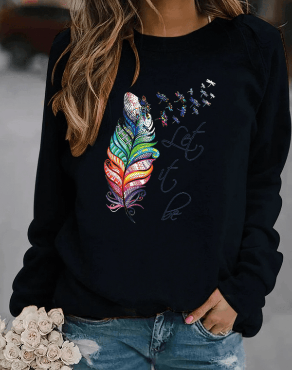 Evony - Sweatshirt Met Verenprint