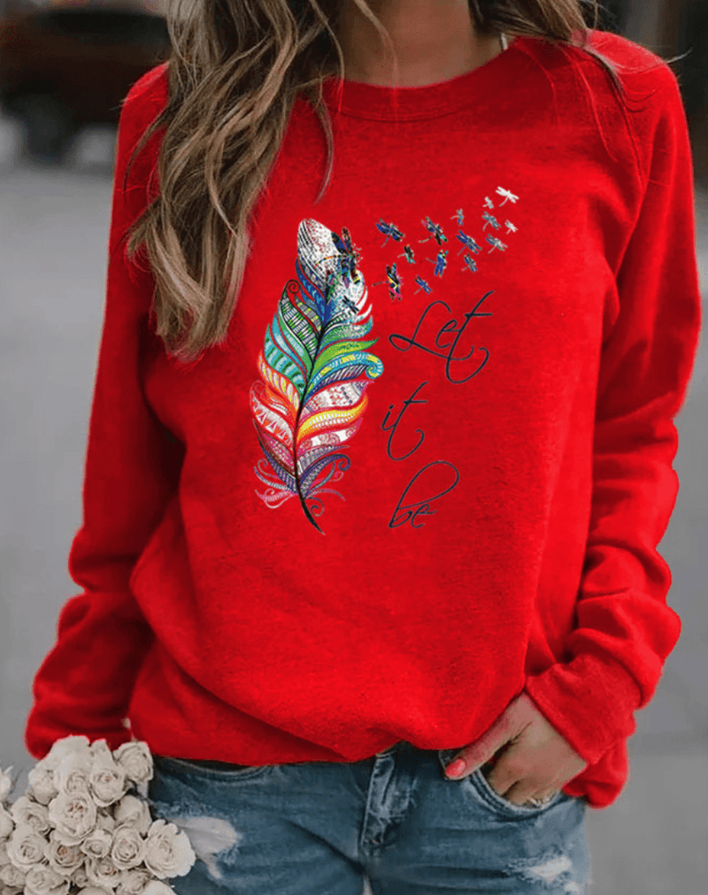 Evony - Sweatshirt Met Verenprint