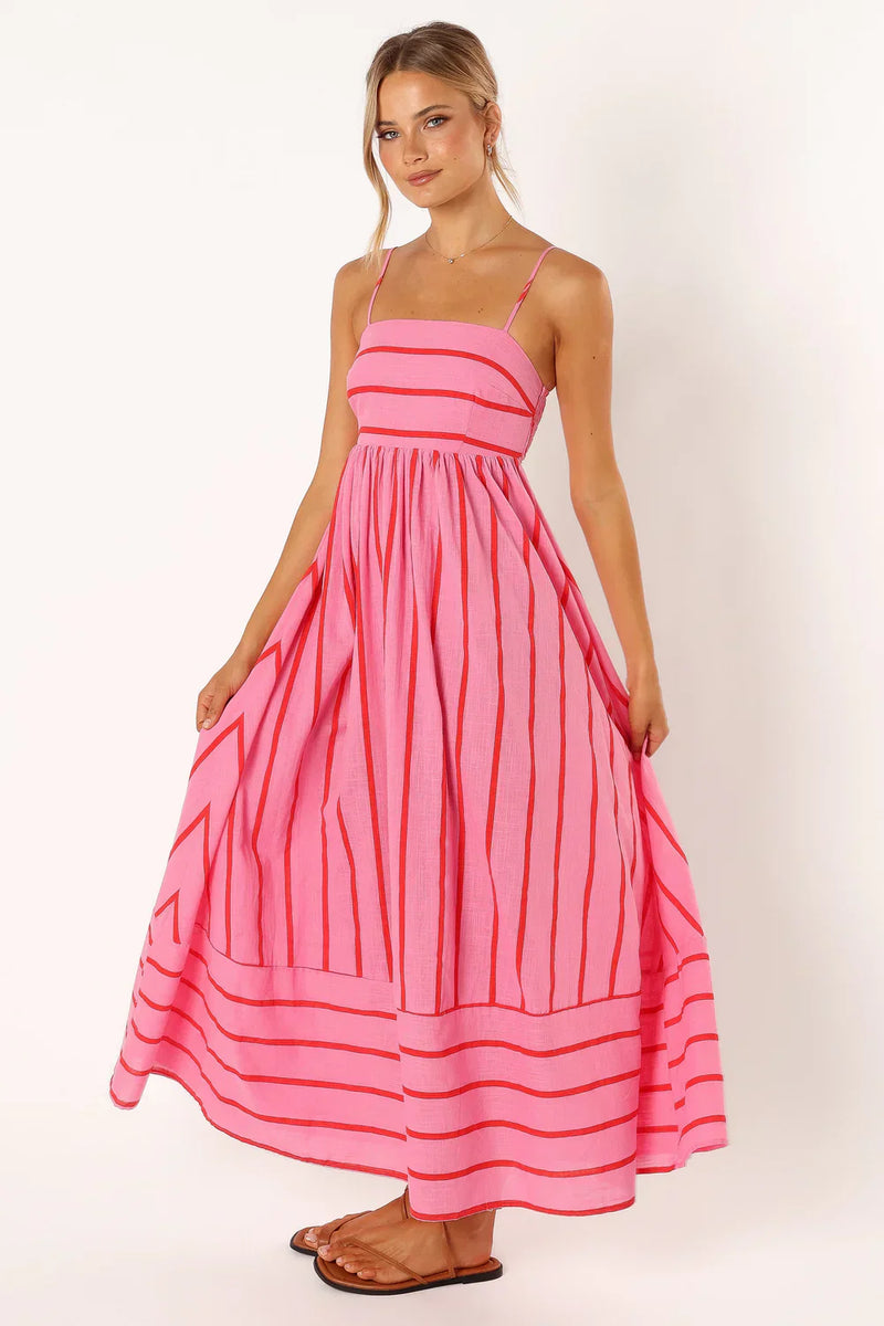 Talia - Gestreepte Maxi Jurk