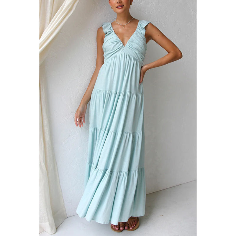 Rosabelle - Ruches Maxi Jurk