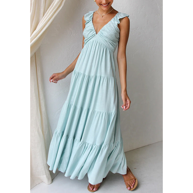 Rosabelle - Ruches Maxi Jurk