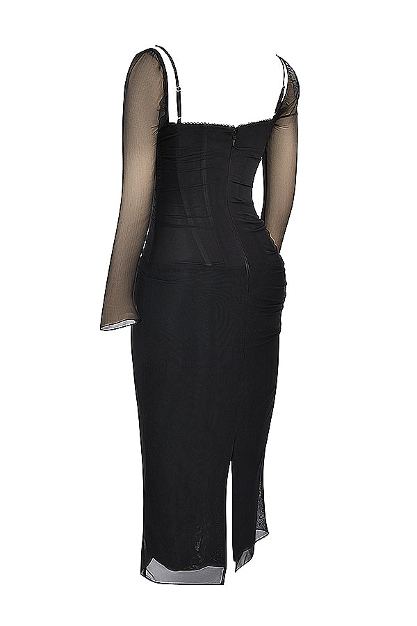 Lunae - Maxi Jurk Mesh